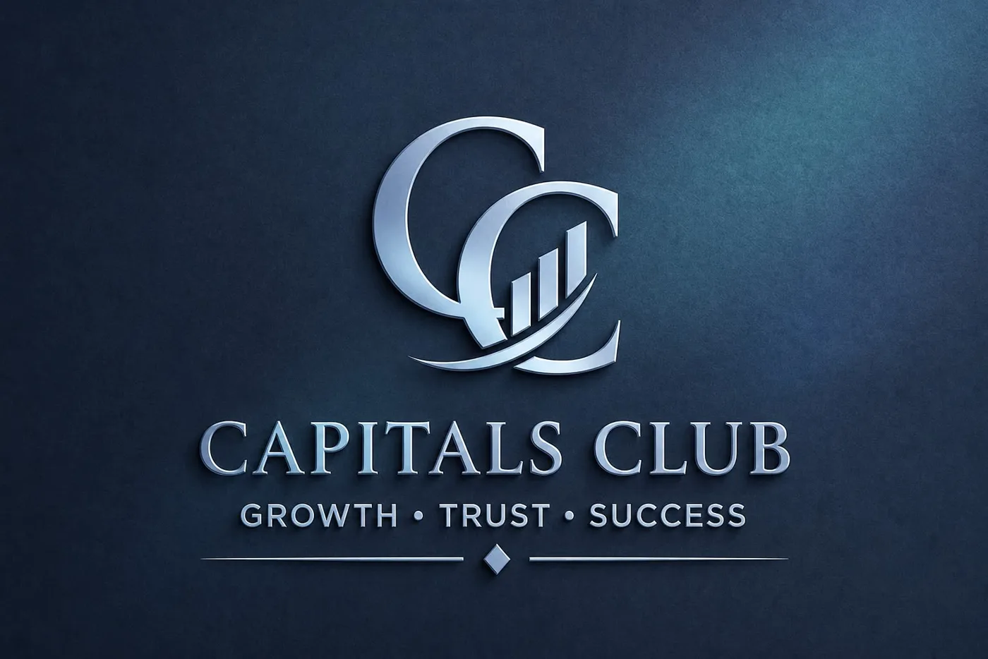 Logo von Capitals Club mit dem Leitsatz Growth, Trust, Success